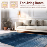 Elegant Navy Grey Abstract Waves(Blue)