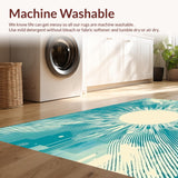 Vibrant Aqua Modern Artistry(Blue)