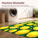 Ultra Soft Area Rug, Non Slip, Stain Resistant, Washable Area Rugs for Living Room, Bedroom, Cheerful Playful Fruit Aesthetic(Yellow)