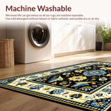 Striking Folk Art Floral Theme(Black)