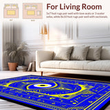 Vibrant Blue Tiled Design(Blue)
