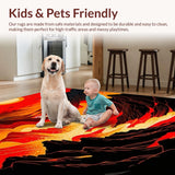 Electric Orange Swirling Design(Red)