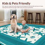 Lively Turquoise Seascape Influence(White)