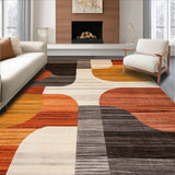 Ultra Soft Area Rug, Non Slip, Stain Resistant, Washable Area Rugs for Living Room, Bedroom, Boho Style Beige Non Shedding Slip Low Pile Modern(Brown)