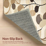 Beige Brown Patterned Area(Beige)