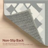 Contemporary Grey Diamond Mosaic(Gray)
