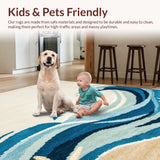 Lively Blue Tones with Shells(Beige)