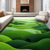 Fresh Grass Green Abstract Aesthetic(Green)