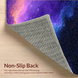 Ultra Soft Area Rug, Non Slip, Stain Resistant, Washable Area Rugs for Living Room, Bedroom, Celestial Harmony Artful Display(Purple)