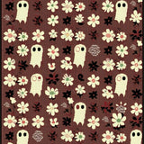 Ultra Soft Area Rug, Non Slip, Stain Resistant, Washable Area Rugs for Living Room, Bedroom, Abstract Whimsical Horror Artistry(Brown)