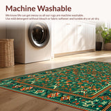 Sophisticated Abstract Leafy Motif(Green)