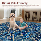 Geometric Blue Toned Elegance(Blue)