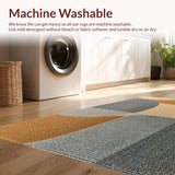 Ultra Soft Area Rug, Non Slip, Stain Resistant, Washable Area Rugs for Living Room, Bedroom, Neutral Abstract Brown Grey Living Room Washable Rug(Beige)