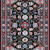 Luxurious Dappled Floral Composition(Black)