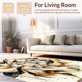Lion Strength Beige Abstract Area Positive Quotes Wild Animal Decor(White)