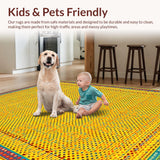 Funky Multi Hued Patterned Statement(Yellow)