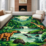 Charming Earthy Toned Safari Scene(Green)