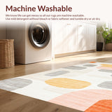 Ultra Soft Area Rug, Non Slip, Stain Resistant, Washable Area Rugs for Living Room, Bedroom, Warm Neutral Shaggy Layers(Yellow)