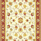 Ultra Soft Area Rug, Non Slip, Stain Resistant, Washable Area Rugs for Living Room, Bedroom, Elegant Floral Area Design for Rustic Decor(Beige)