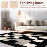 Contemporary Graphic Black and Beige(Gray)