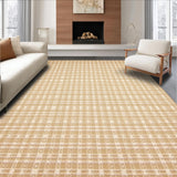 Ultra Soft Area Rug, Non Slip, Stain Resistant, Washable Area Rugs for Living Room, Bedroom, Stylish Beige Geometric Motif(Beige)