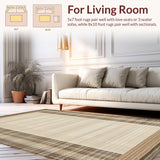 Chic Transitional Striped Design(Beige)