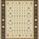 Ultra Soft Area Rug, Non Slip, Stain Resistant, Washable Area Rugs for Living Room, Bedroom, Vintage Farmhouse Woven Boho(Beige)