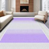 Ultra Soft Area Rug, Non Slip, Stain Resistant, Washable Area Rugs for Living Room, Bedroom, Chic Pastel Dotted Border Aesthetic(Purple)
