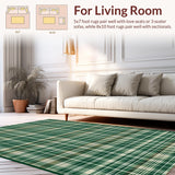 Sophisticated Beige Plaid Visual Appeal(Green)