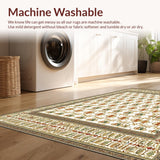 Beige and Brown Trellis Ideal for Entryway(White)