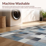 Ultra Soft Area Rug, Non Slip, Stain Resistant, Washable Area Rugs for Living Room, Bedroom, Elegant Abstract Neutral Tones(Gray)