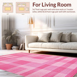 Delicate Abstract Square Design(Pink)