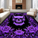Ultra Soft Area Rug, Non Slip, Stain Resistant, Washable Area Rugs for Living Room, Bedroom, Gothic Occult Themed Decor(Purple)