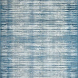 Ultra Soft Area Rug, Non Slip, Stain Resistant, Washable Area Rugs for Living Room, Bedroom, Rustic Waffle Patterned Harmony(Blue)