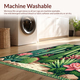 Artistic Green and Pink Botanical Fusion(Green)