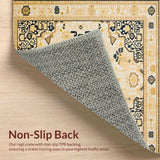 Ultra Soft Area Rug, Non Slip, Stain Resistant, Washable Area Rugs for Living Room, Bedroom, Durable Woven Indoor/(Beige)