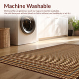 Ultra Soft Area Rug, Non Slip, Stain Resistant, Washable Area Rugs for Living Room, Bedroom, Adorable Cookie Graphic Home Accent(Brown)