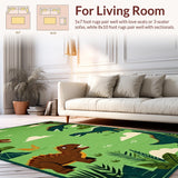 Colorful Dino Adventure Scene(Green)