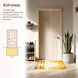 Stylish Retro Floral Imprint(Yellow)