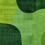 Contemporary Cozy Shag Design(Green)