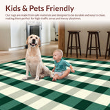 Charming Vintage Checked Aesthetic(Green)