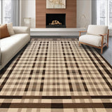 Ultra Soft Area Rug, Non Slip, Stain Resistant, Washable Area Rugs for Living Room, Bedroom, Contemporary Soft Tiled Motif(Beige)