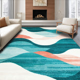 Artful Distressed Colorful Swirls(Blue)