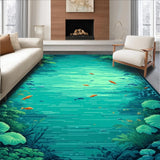 Ultra Soft Area Rug, Non Slip, Stain Resistant, Washable Area Rugs for Living Room, Bedroom, Serene Nature-Inspired Playroom Delight(Green)
