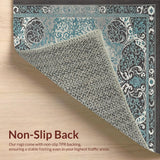 Ultra Soft Area Rug, Non Slip, Stain Resistant, Washable Area Rugs for Living Room, Bedroom, Dual-Colored Transitional Bedroom Stain-Resistant Carpet(Gray)