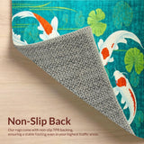 Artistic Nature Themed Indoor Mat(Blue)