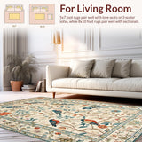 Stylish Rustic Bird Motif(Beige)