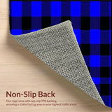 Artful Abstract Blue Tartan Style(Blue)