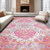 Rustic Lagoon Floral Patterned Elegance(Pink)