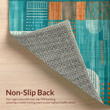 Contemporary Geometric Teal Tones(Blue)